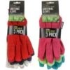 B&M Rolson Gardening Gloves 3pk