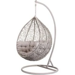 B&M Siena Hanging Egg Chair -B&M 331302 hanging egg chair 2