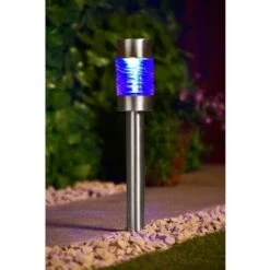 B&M Sicily XL Solar Post Lights 3pk 7 B&M Sicily XL Solar Post Lights 3pk -B&M 341969 sicily 3pk xl post lights blue1