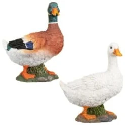 B&M Resin Duck Garden Ornament - White 5 B&M Resin Duck Garden Ornament - White -B&M 342055 resin duck ornament group