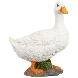 B&M Resin Duck Garden Ornament - White 1 B&M Resin Duck Garden Ornament - White