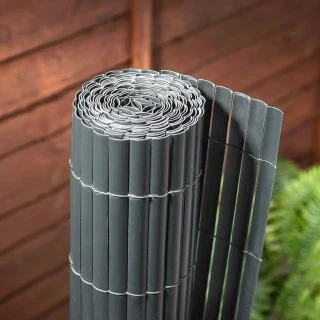 B&M Artificial Bamboo Cane Screening 4 X 1m - Grey 2 B&M Artificial Bamboo Cane Screening 4 X 1m - Grey - Image 2