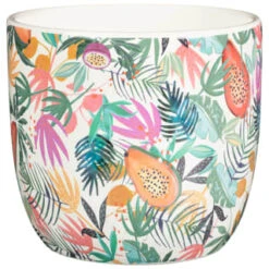 B&M Superbloom Sun Ceramic Plant Pots 3pk - Floral 9 B&M Superbloom Sun Ceramic Plant Pots 3pk - Floral -B&M 379332 3pk superbloom ceramic plant pots floral 2