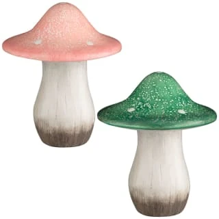 B&M Ceramic Mushroom Ornament - Pink 2 B&M Ceramic Mushroom Ornament - Pink - Image 2