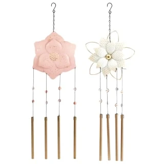 B&M Flower Windchime - Pink 3 B&M Flower Windchime - Pink - Image 3