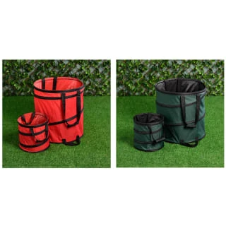 B&M Heavy Duty Pop-up Garden Bins - Green 2 B&M Heavy Duty Pop-up Garden Bins - Green - Image 2