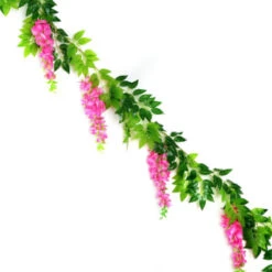 B&M Artificial Wisteria Garland 180cm - Pink 9 B&M Artificial Wisteria Garland 180cm - Pink -B&M 379981 180cm artificial wisteria garland pink