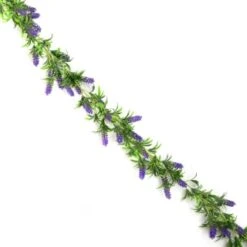 B&M Artificial Lavender Garland 180cm -B&M 379985 180cm artificial lavender garland