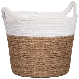 B&M Natural Planter Basket With Handles 2 B&M Natural Planter Basket With Handles - Image 2