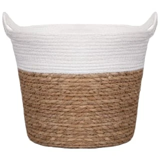 B&M Natural Planter Basket With Handles 1 B&M Natural Planter Basket With Handles