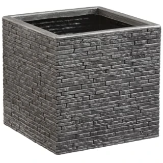 B&M Small Square Planter - Pewter 1 B&M Small Square Planter - Pewter