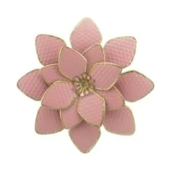 B&M Flower Wall Plaques 2pk - Pink 9 B&M Flower Wall Plaques 2pk - Pink -B&M 392757 2pk metal wall flowers pink 4