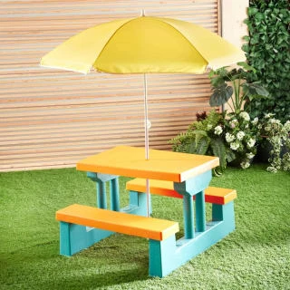 B&M Kids Club Children Picnic Bench 1 B&M Kids Club Children Picnic Bench