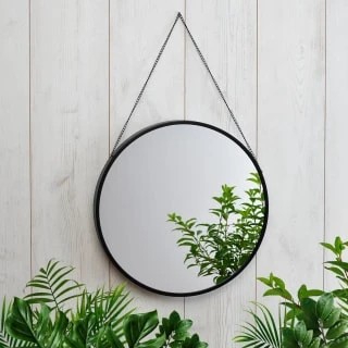B&M Urban Eden Mirror With Chain 1 B&M Urban Eden Mirror With Chain
