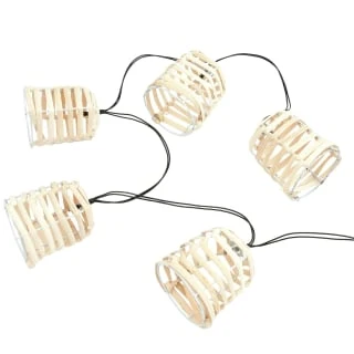B&M 10 Solar Rattan Effect String Lights 2 B&M 10 Solar Rattan Effect String Lights - Image 2