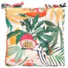 B&M Luxury Seat Pad - White Tropical Print