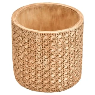 B&M Woven Effect Ceramic Planter 1 B&M Woven Effect Ceramic Planter