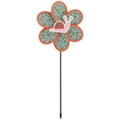 B&M Kids Insect Windmill Stakes 3pk -B&M 393684 3pk kids windmills snail