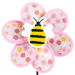 B&M Garden Windmills 3pk -B&M 393686 girls windmills 3pk bee 2
