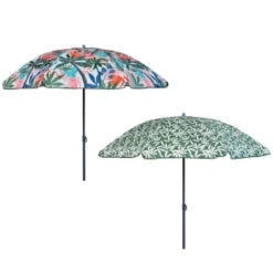B&M Superbloom Sun Printed Parasol 1.8m - Leaf 5 B&M Superbloom Sun Printed Parasol 1.8m - Leaf -B&M 393761 superbloom sun 1 8m printed parsasol group
